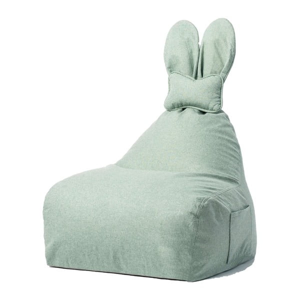 Borsa da salotto verde per bambini Funny Bunny - The Brooklyn Kids