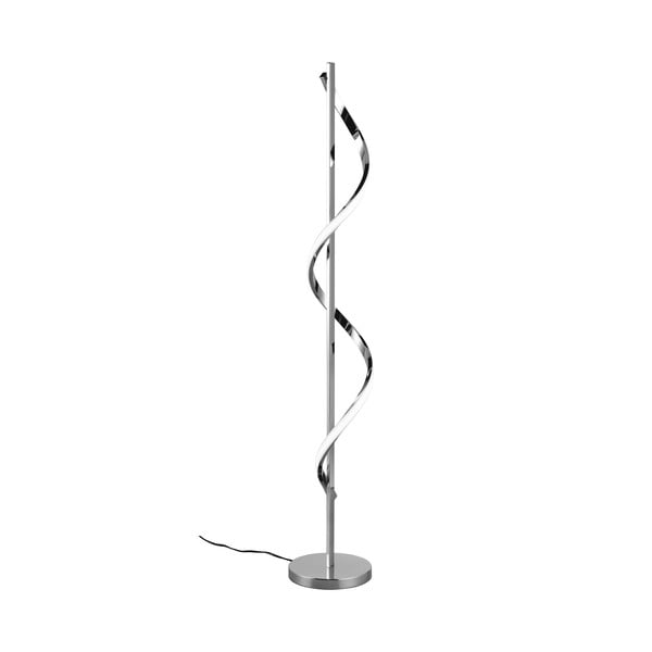 Lampada da terra a LED dimmerabile in argento lucido (altezza 120 cm) Isabel - Trio