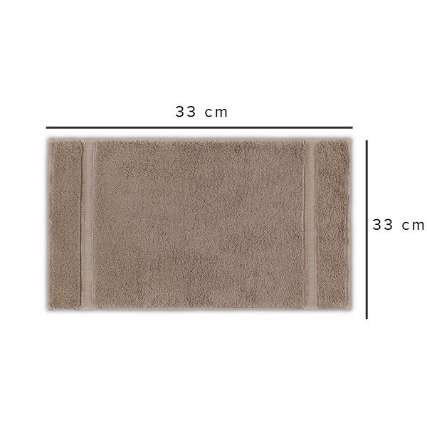 Asciugamano marrone 33x33 cm Fancy - Foutastic-image-2