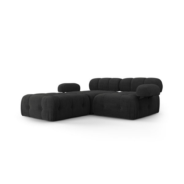 Divano angolare componibile nero Ferento – Cosmopolitan Design-image-1