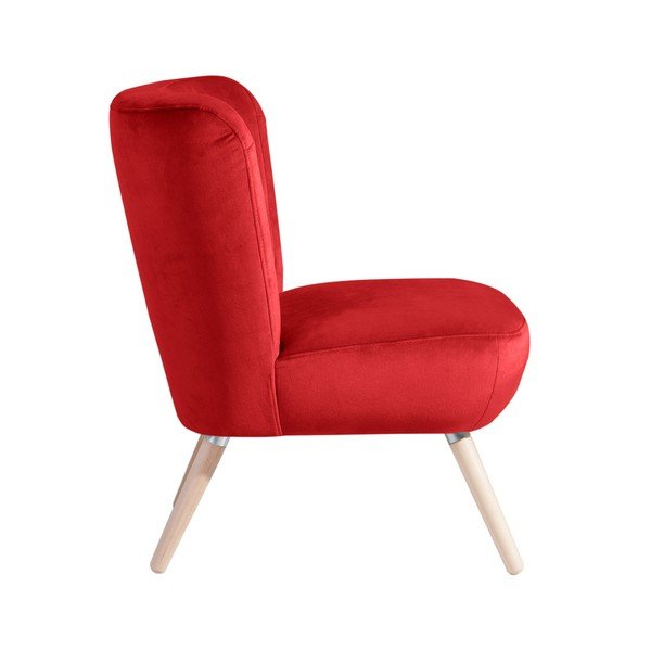 Poltrona rossa Neele Velvet - Max Winzer-image-2