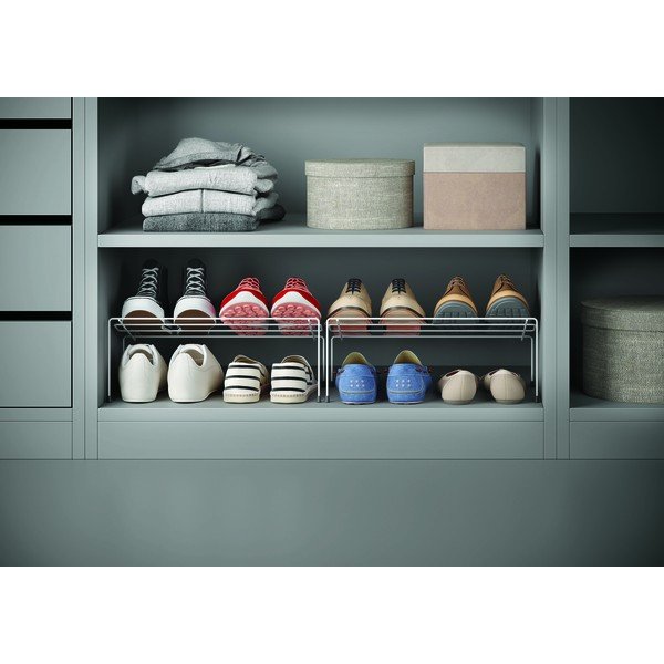 Set di 2 portascarpe in acciaio inox bianco Cipok - Metaltex-image-2