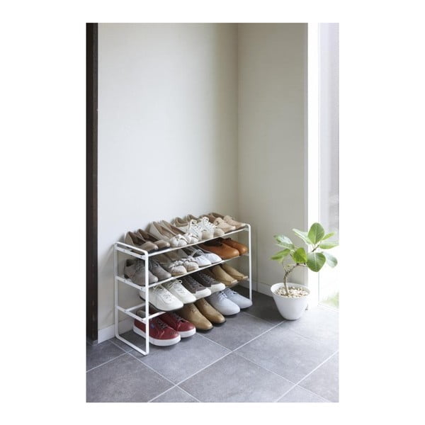 Scaffale bianco regolabile a 3 livelli Maebashi - YAMAZAKI-image-1