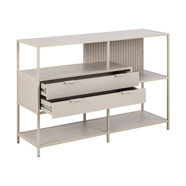 Libreria grigia 114x78x35 cm Seaford - Actona-image-2