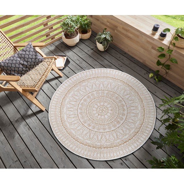 Tappeto rotondo crema ø 120 cm Spirit - Hanse Home-image-1