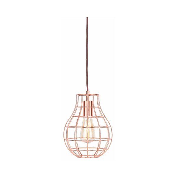 Lampada a sospensione nera e rosa con paralume in metallo ø 20 cm Pittsburgh - it's about RoMi