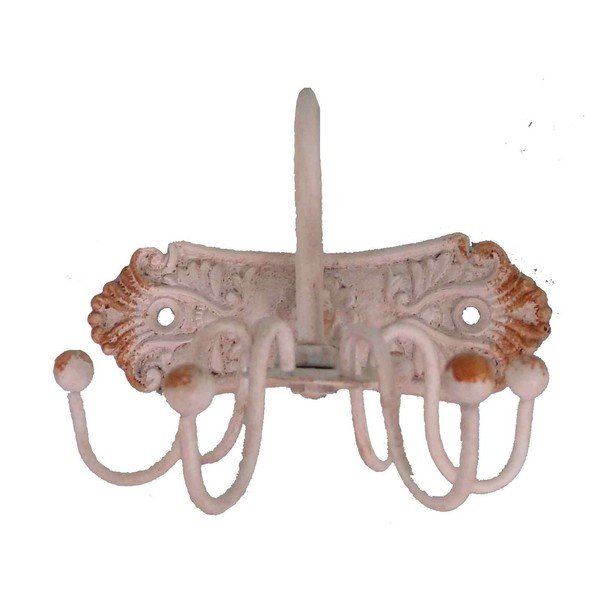 Gancio da parete Octopus bianco - Antic Line