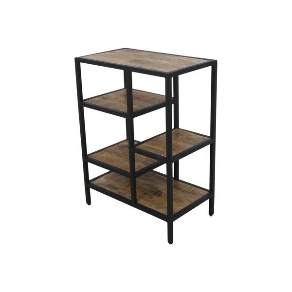 Libreria in mogano non trattato collezione HSM Levels, altezza 80 cm - HSM collection-image-2