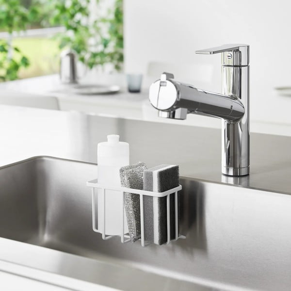 Supporto per detersivo senza foratura bianco in metallo Film Hook – YAMAZAKI-image-3