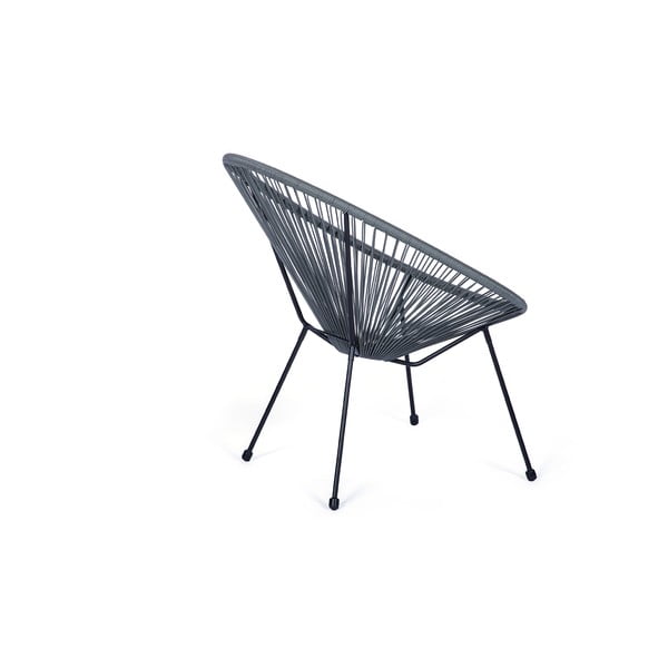 Poltrona da giardino grigia in rattan artificiale Avocado - Bonami Selection-image-3