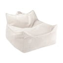 Pouf a sacco per bambini color crema con rivestimento in velluto a coste Chair – Wigiwama