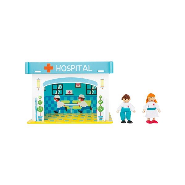 Ospedale con casetta da gioco in legno per bambini - Legler-image-2