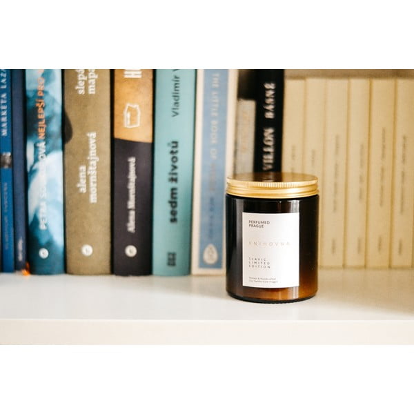 Candela in cera di soia profumata tempo di combustione 40 h Slavic Edition: #09 Library – Perfumed Prague-image-3
