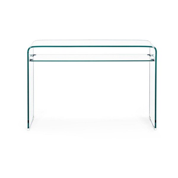 Tavolo consolle in vetro 35x110 cm Iride – Bizzotto-image-2