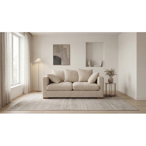 Divano in velluto a coste beige 175 cm Comfy - Scandic-image-4