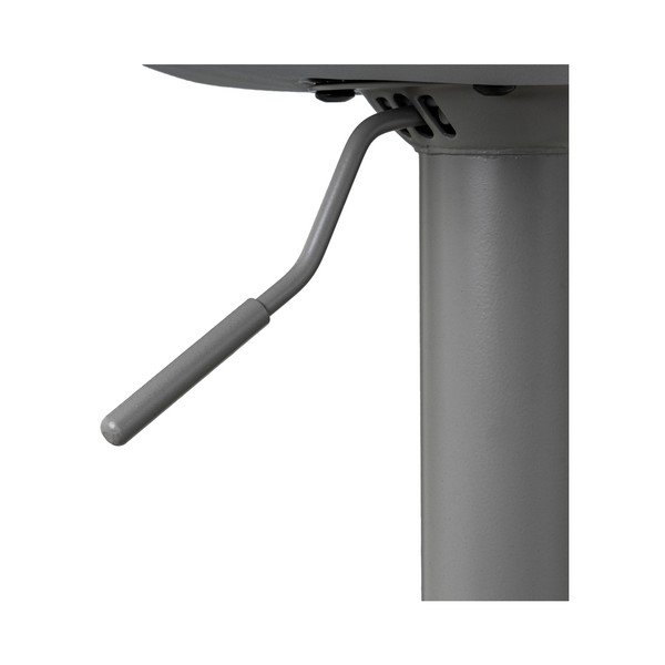 Sgabelli da bar grigi ad altezza regolabile in similpelle in set di 2 (altezza seduta 56,5 cm) - Casa Selección-image-3