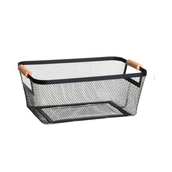 Set di cesti con filo metallico in metallo 2 pz 33x21x14 cm – Casa Selección-image-3