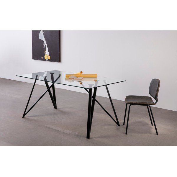 Set di 2 sedie da pranzo grigie Mali - Marckeric-image-1