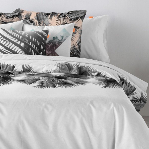 Set di 2 federe in cotone Palm Tree - Blanc-image-1