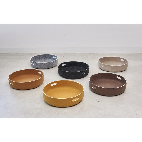 Cesto per giocattoli per animali domestici ø 46x12 cm Cesto Black - MiaCara-image-1