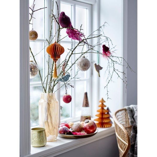 Set di 4 ornamenti natalizi da appendere Milay - Bloomingville-image-1