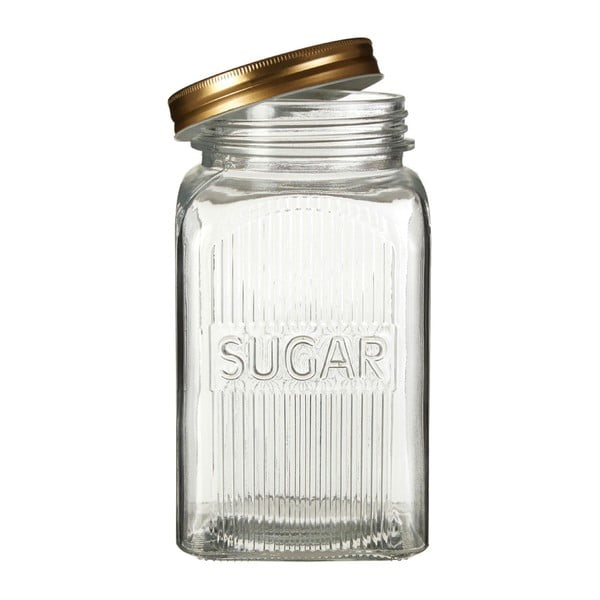 Set di barattoli per zucchero, caffè e tè con dettagli dorati in rilievo - Premier Housewares-image-1