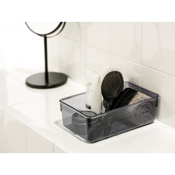 Organizzatore grigio per il bagno in plastica riciclata San Diego - Wenko-image-1
