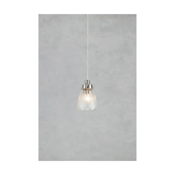 Lampadario argentato con paralume in vetro ø 11 cm Bellis – Markslöjd-image-2