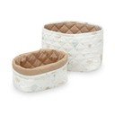 Ceste per giochi in set da bambini color crema/marrone chiaro in tessuto 2 pz ø 24x17 cm Dreamland/Camel – Cam Cam Copenhagen