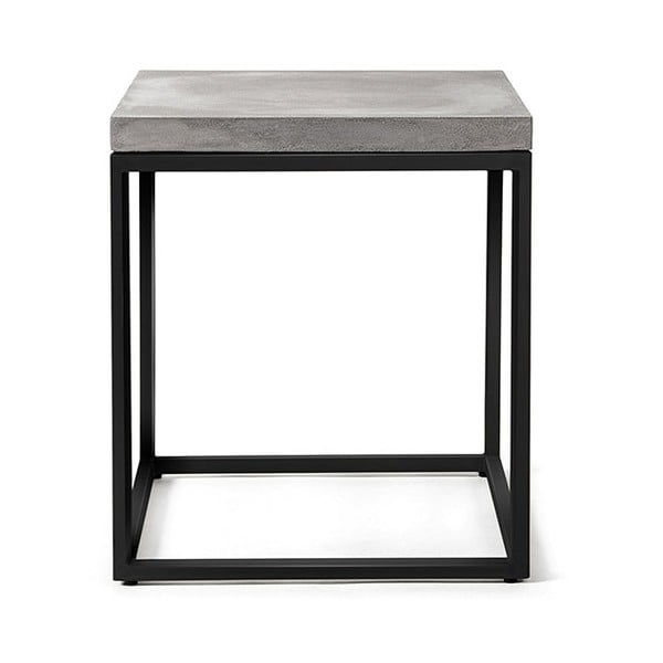 Tavolo contenitore in cemento, 35 x 35 cm Perspective - Lyon Béton