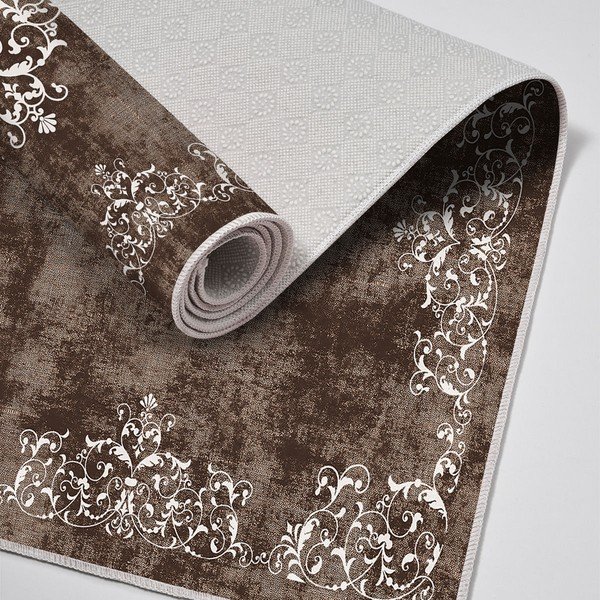 Set di tappetini per il bagno marroni 2 pz 60x100 cm – Foutastic-image-2