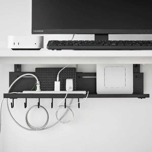 Organizer nero in metallo per cavi Smart – YAMAZAKI-image-1