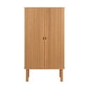 Armadio in rovere con ante scorrevoli in colore naturale 80x145 cm Langley - Actona