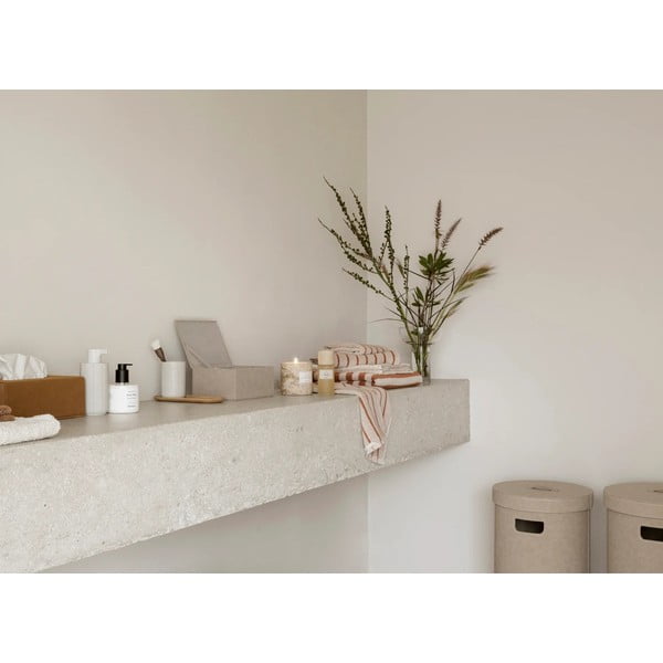 Portaspazzolino grigio chiaro in poliresina Kua – Blomus-image-3