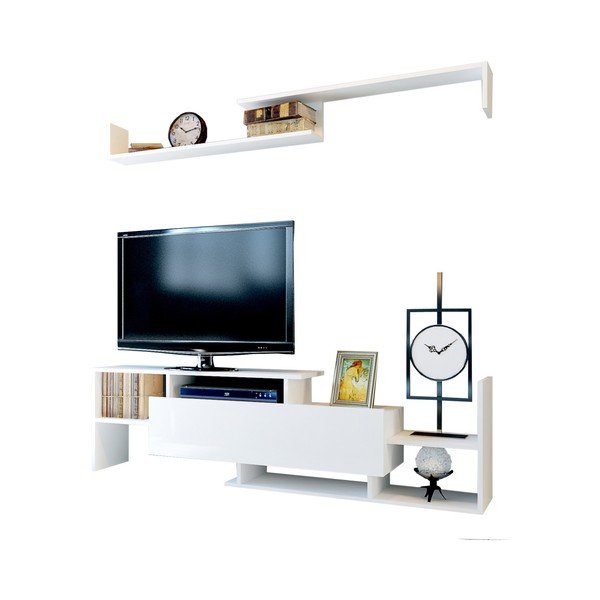 Televisore bianco 154x42 cm Dream - Kalune Design-image-2