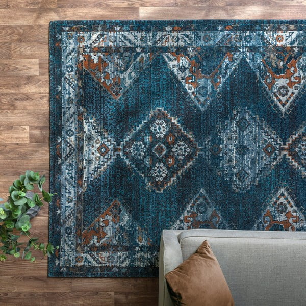 Tappeto blu 170x120 cm Zola - Asiatic Carpets-image-1
