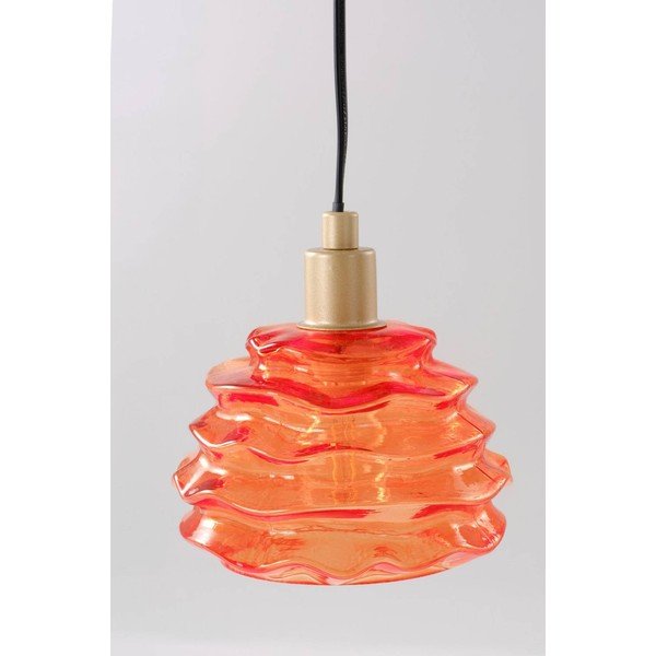Lampadario arancione in vetro ø 15 cm Fall – Jotex-image-3