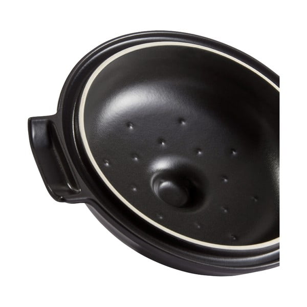 Pentola ovale nera con coperchio Delight, 4 l - Emile Henry-image-2