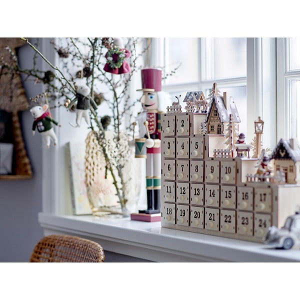 Statuette natalizie in set in legno 2 pz (altezza totale 38 cm) Darren – Bloomingville-image-3