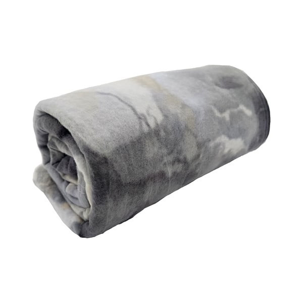 Coperta grigia in vello 150x200 cm Marble – JAHU collections