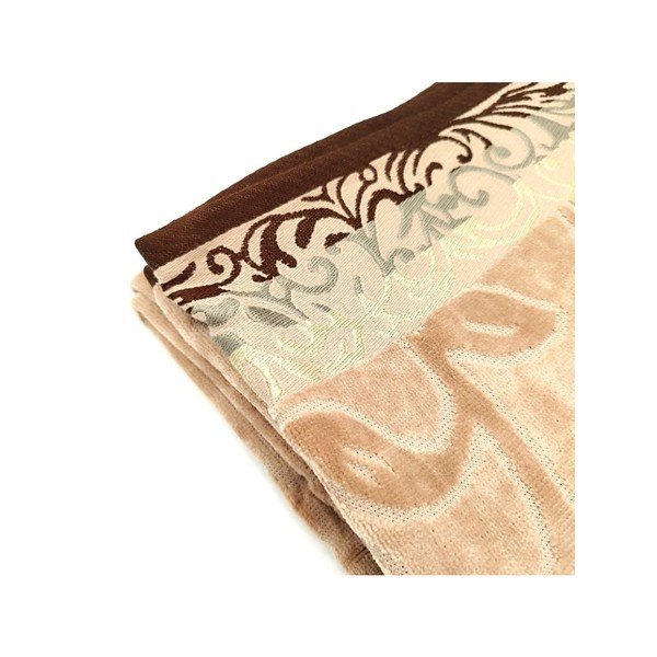 Asciugamano marrone in cotone 70x140 cm Skyline - JAHU collections-image-1