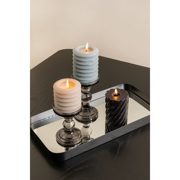 Portacandele in vetro grigio Art Glass Art - PT LIVING-image-4