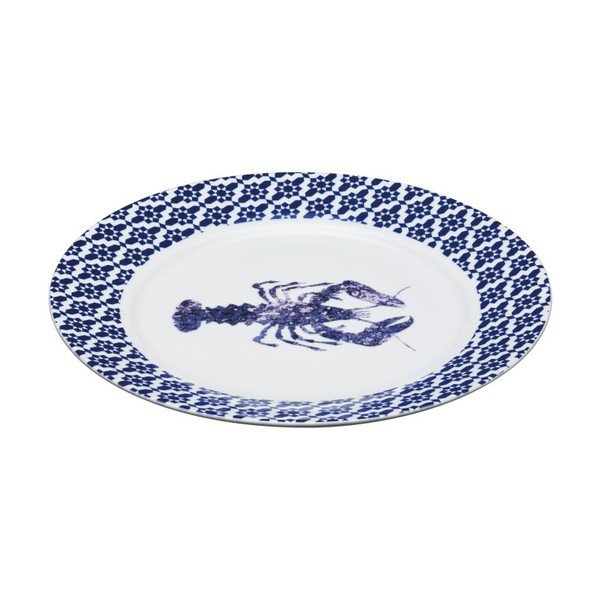 Modrobílý talíř Kitchen Craft Artesa, 30 cm