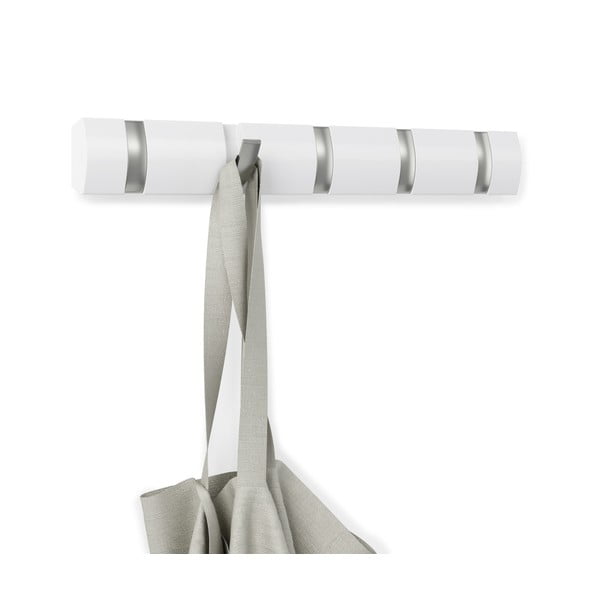 Appendiabiti da parete bianco in legno di pioppo Flip - Umbra-image-4