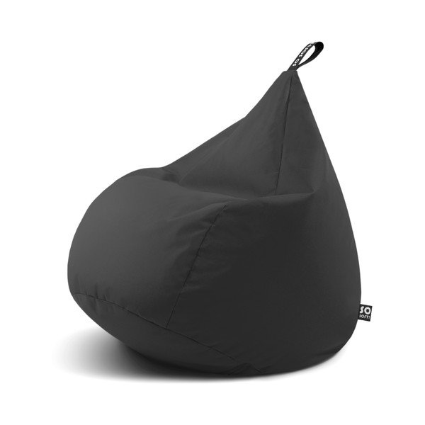 Pouf a sacco per bambini grigio Drop M – So Soft?
