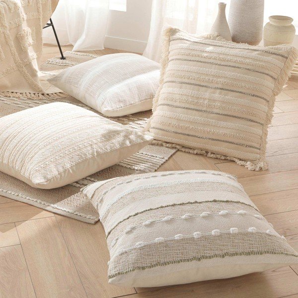 Cuscino decorativo in cotone 60x60 cm Atlas – douceur d'intérieur-image-1