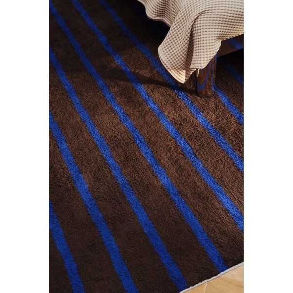Tappeto blu/marrone in cotone 200x300 cm Mika – Jotex-image-1