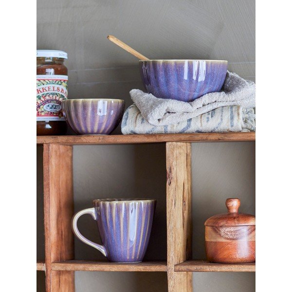 Tazza viola scuro in gres 220 ml Latina – Bloomingville-image-4