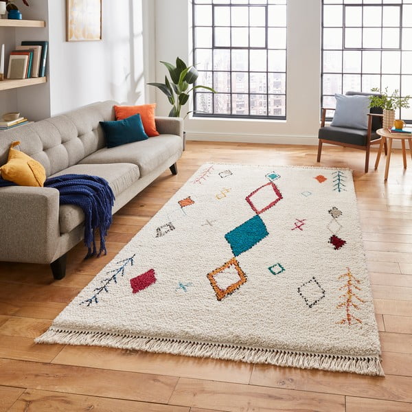 Tappeto beige 170x120 cm Boho - Think Rugs-image-1