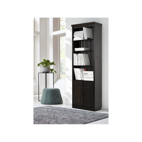 Libreria in legno di pino marrone 74x223 cm Anita - Støraa-image-2